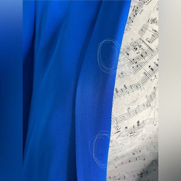 TRUTH AND PRIDE Electric Blue Silk Jacket S - Picture 6 of 9